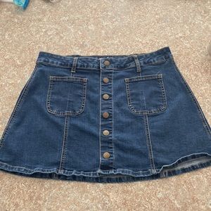 Button down denim mini Size Large